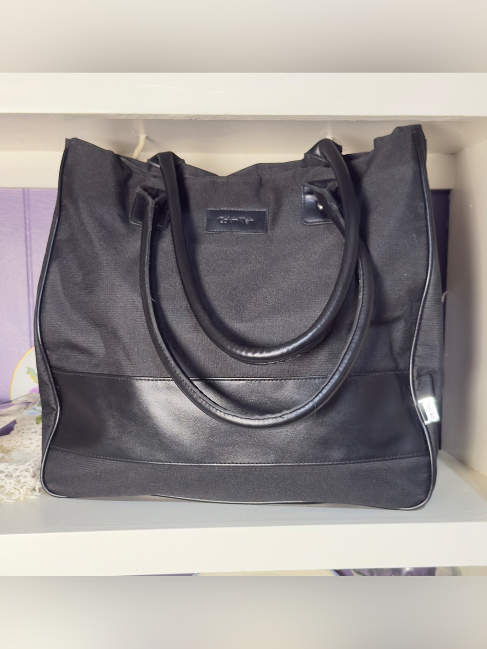 Calvin Klein black canvas large tote bag Unisex bag